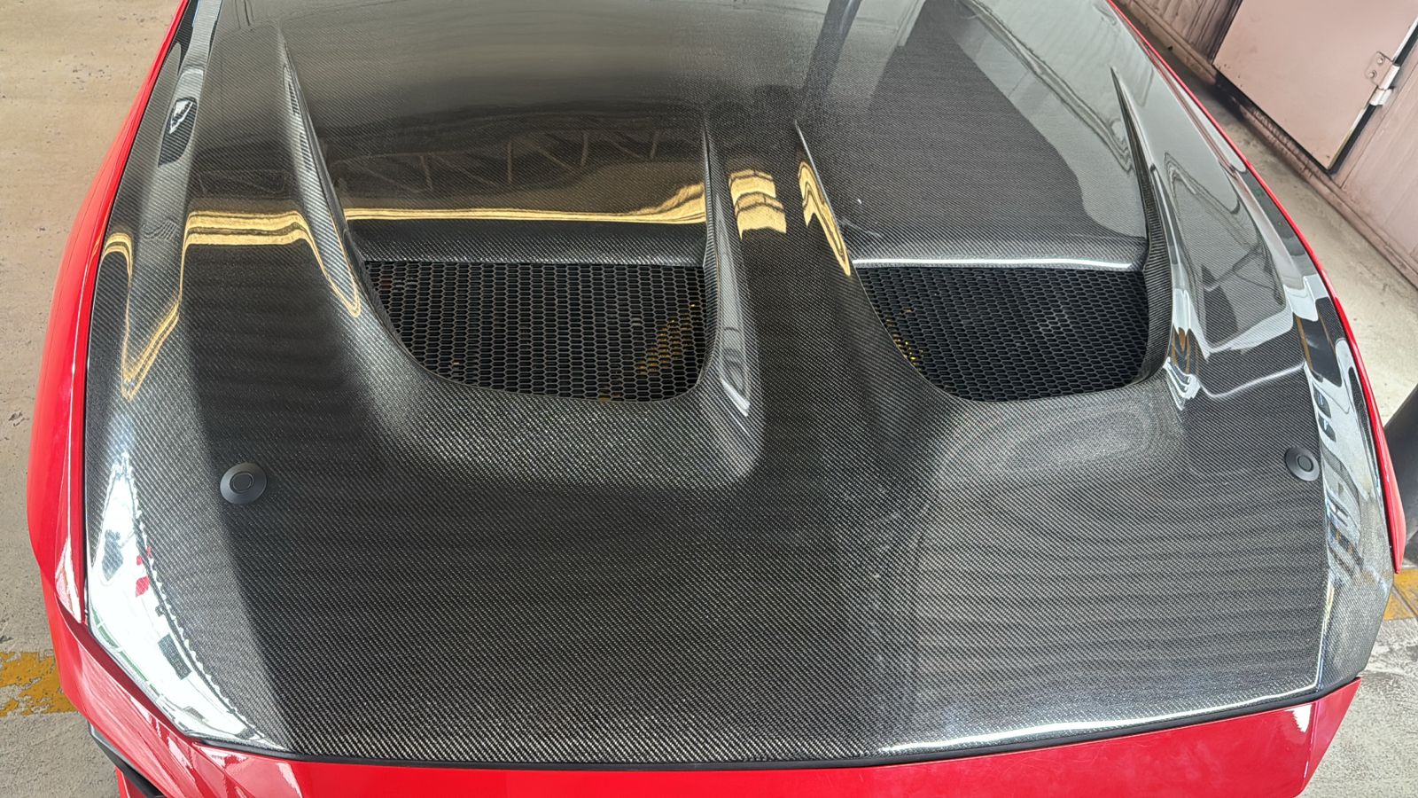 S650 Mustang Hood Pins Location 1000258340