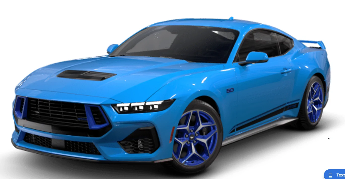 S650 Mustang 24 GT/CS white/ blue wheels! 1754583606088-rz