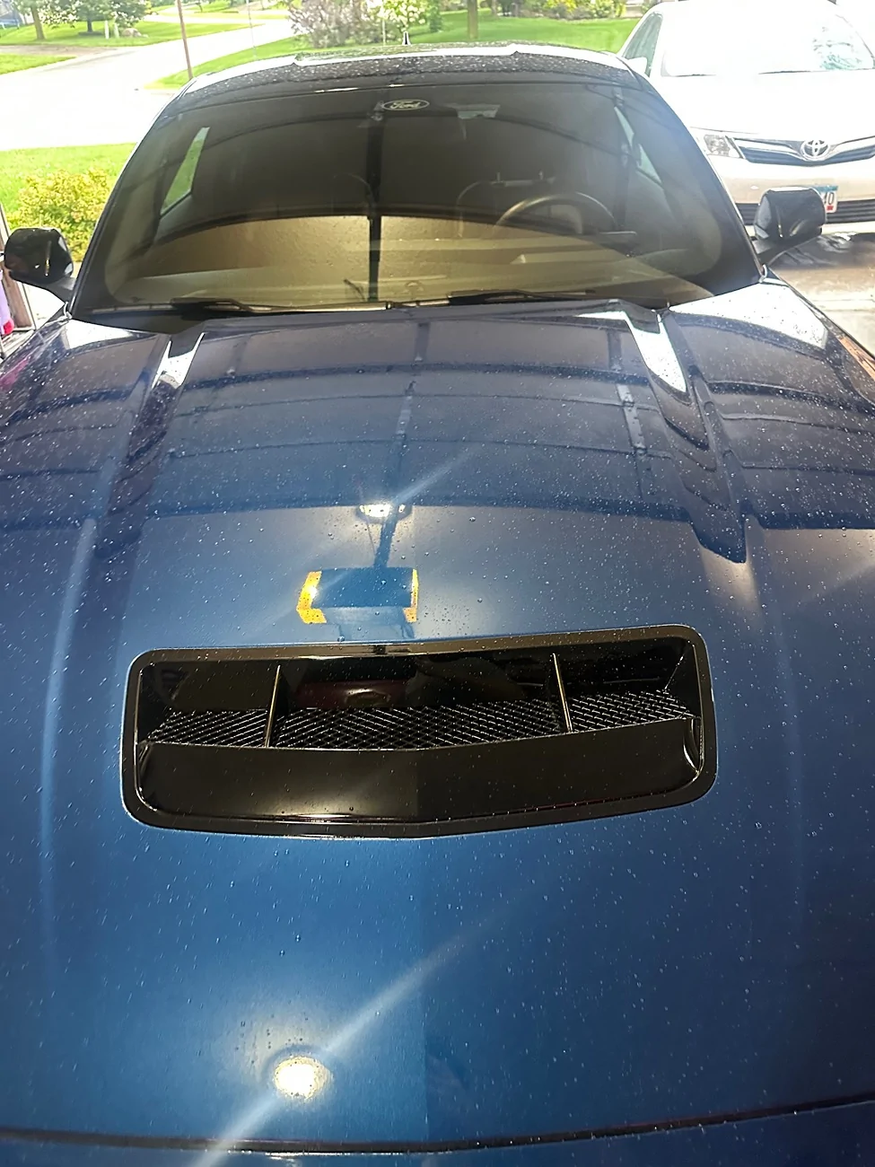 S650 Mustang Install of Shelby style hood vent with thermal pics IMG_2533