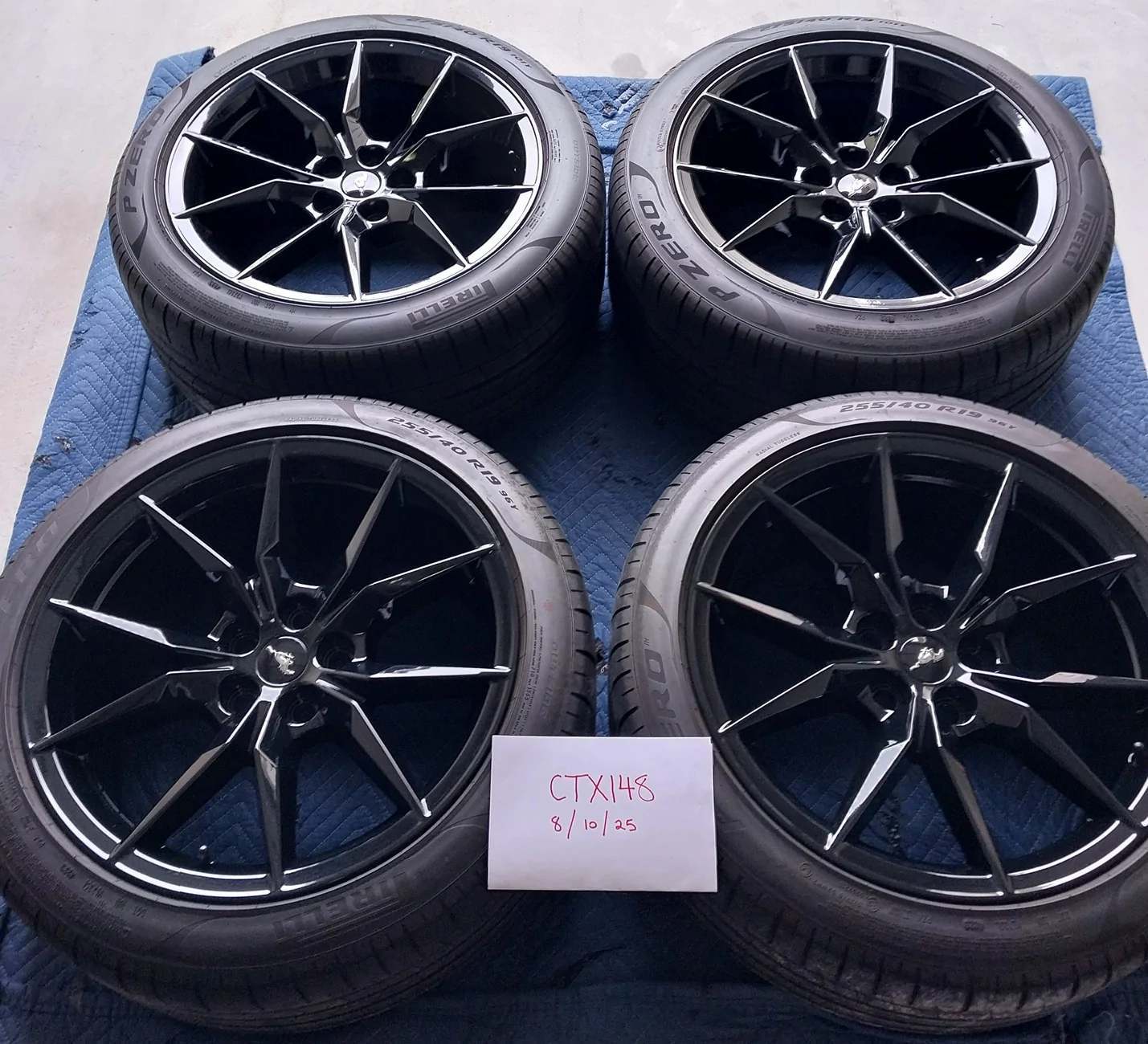 S650 Mustang '24 Dark Horse Wheels & Tires Gloss Black For Sale! 20250810_140317