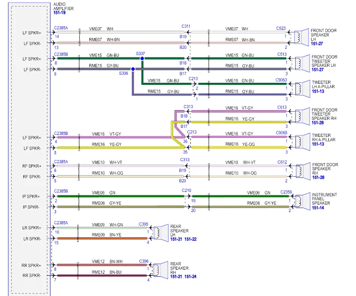 S650 Mustang Is this Wiring Diagram Correct for the 9-Speaker non B&O? IMG_1281