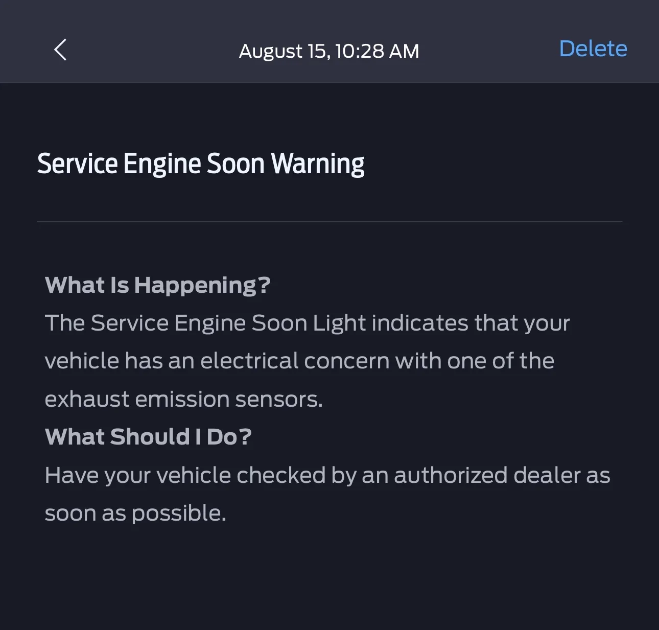 S650 Mustang URGENT: Got Check Engine Light + FordPass notification (Picture Inside) IMG_2674
