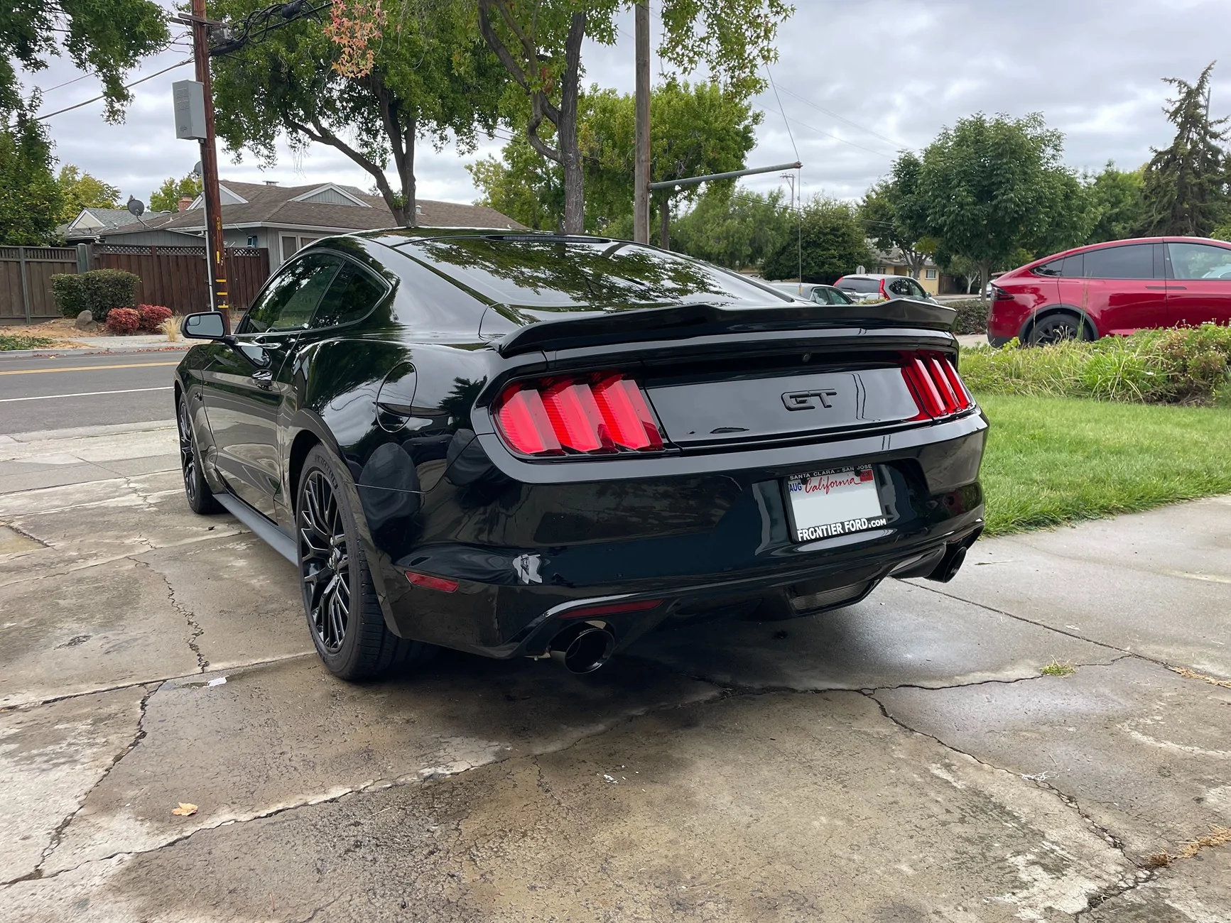 S650 Mustang Corsa Sports vs Corsa Xtreme 2017 Mustang GT Back - Blank Plat