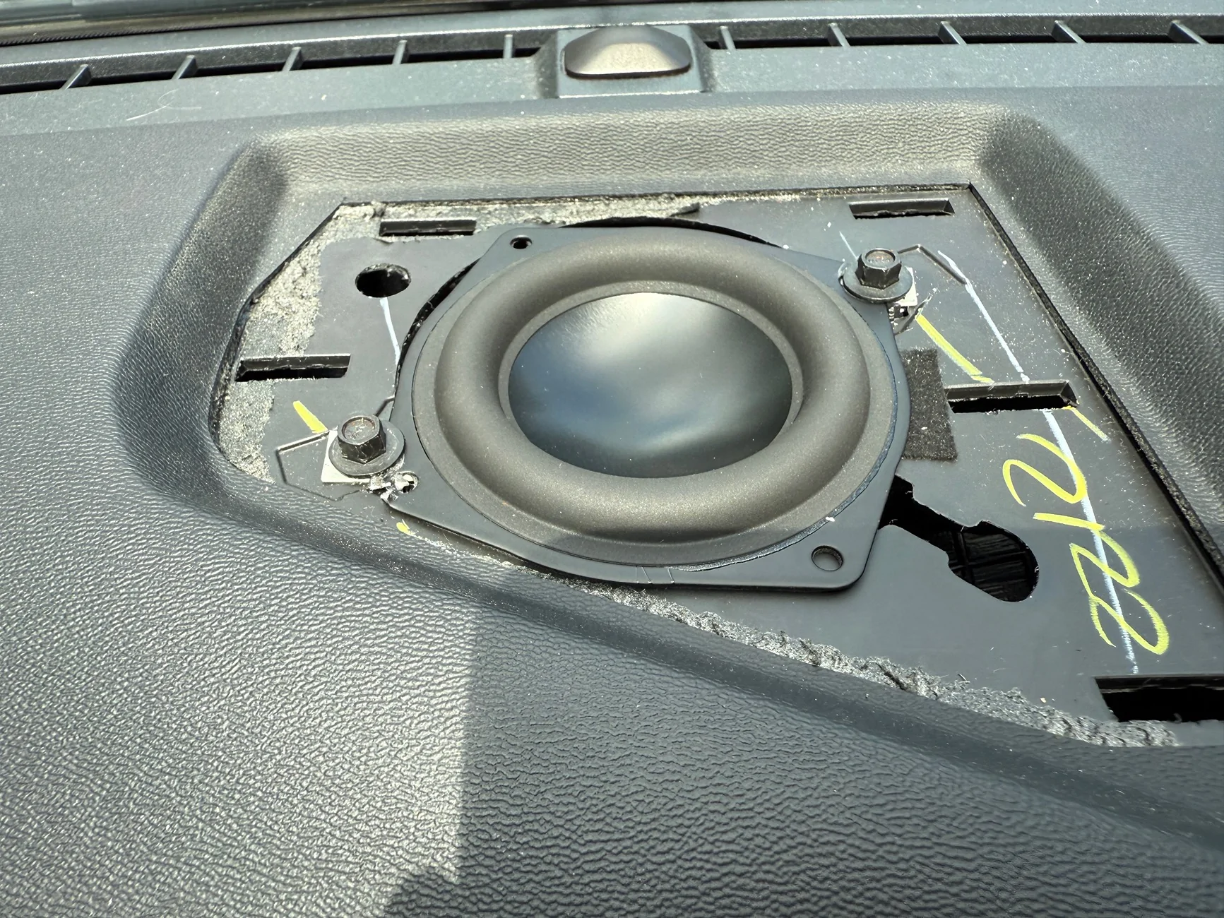 S650 Mustang My Adventures in Upgrading the Subwoofer and Center Speaker IMG_1427