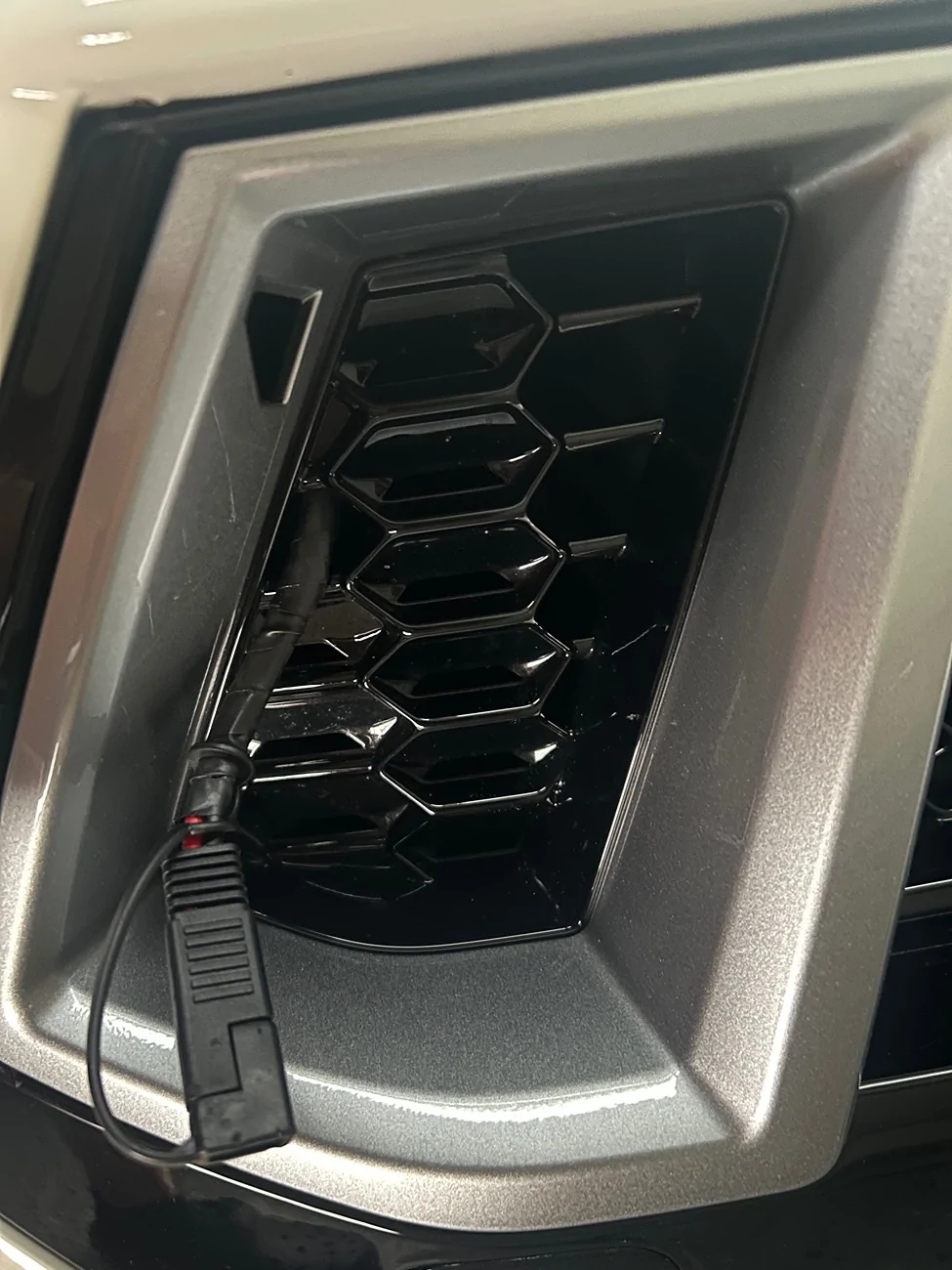 S650 Mustang Has anyone enlarged their air filter front grill openings filter inlet? IMG_2545
