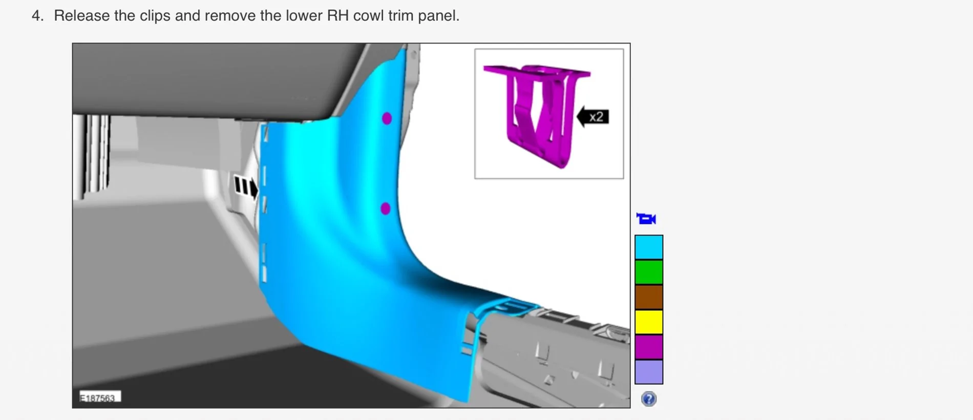 S650 Mustang New recall: water intrusion into BCM and connectors (25C43/25V546) bcma location 001
