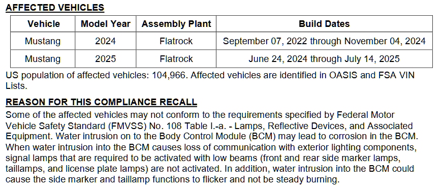 S650 Mustang New recall: water intrusion into BCM and connectors (25C43/25V546) 1756279019279-l