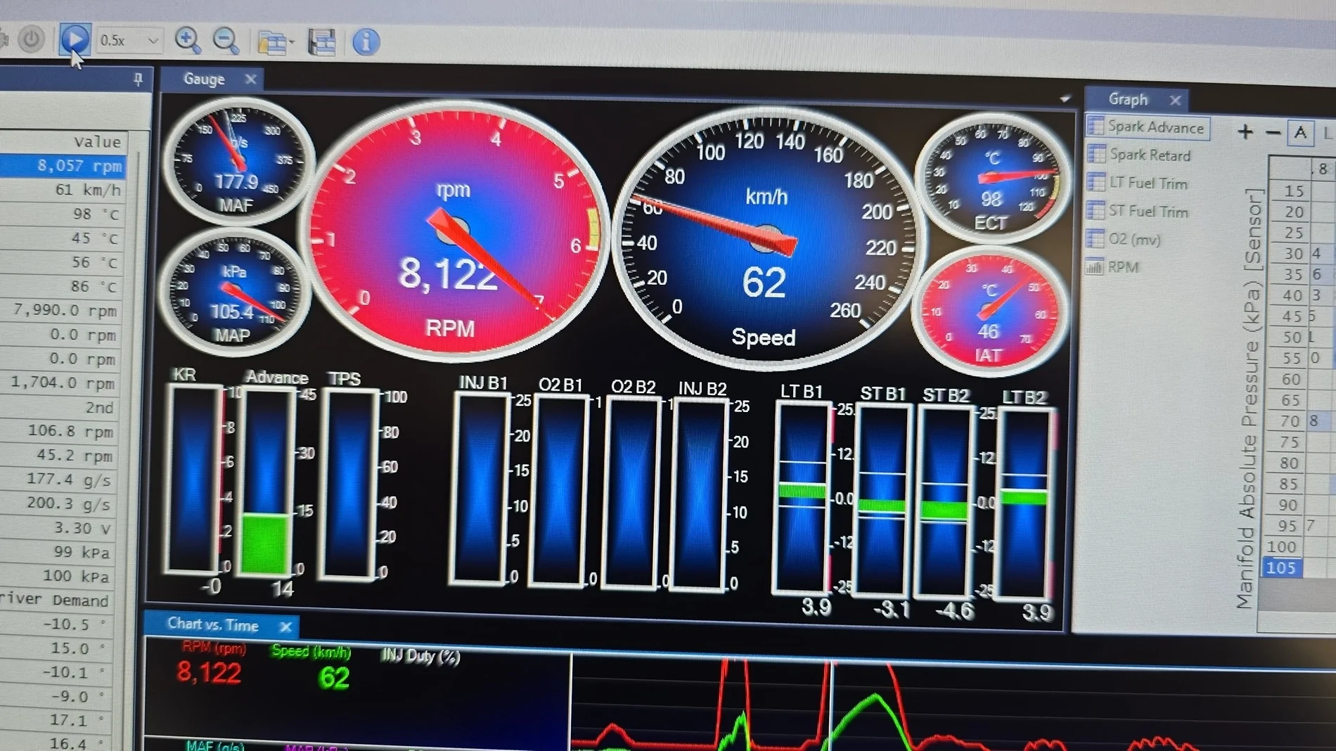S650 Mustang Speedo and shift points adjustment 1000270445