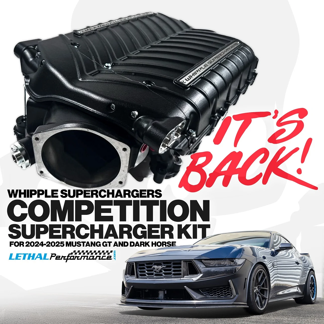 S650 Mustang They're BACK! Whipple's Competition Kits for '24-'25 Mustangs! competition whipple 24 must.  2
