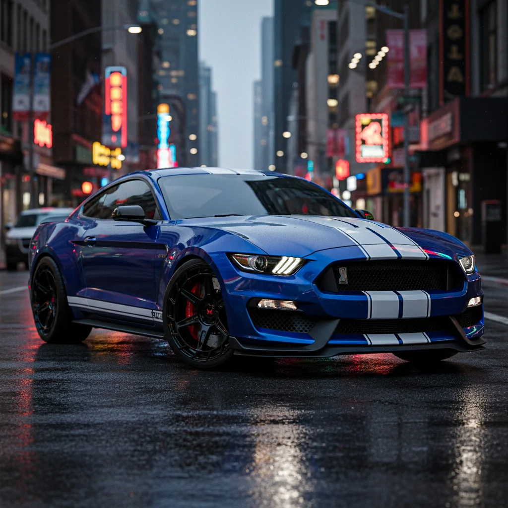 S650 Mustang Modern Muscle Monoblock Forged Wheels for Mustang GT, Mach 1, GT350, GT500 19" 20" - Light weight & Concave Design modern-muscle-wheels-AX-6-BLACK-07
