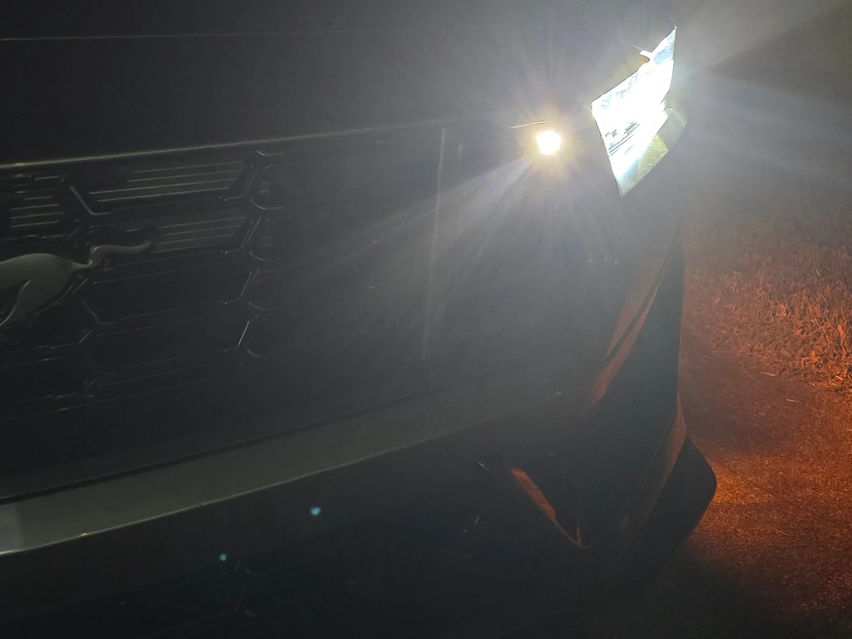 S650 Mustang Those little lights in the grille.... 20250911_224030