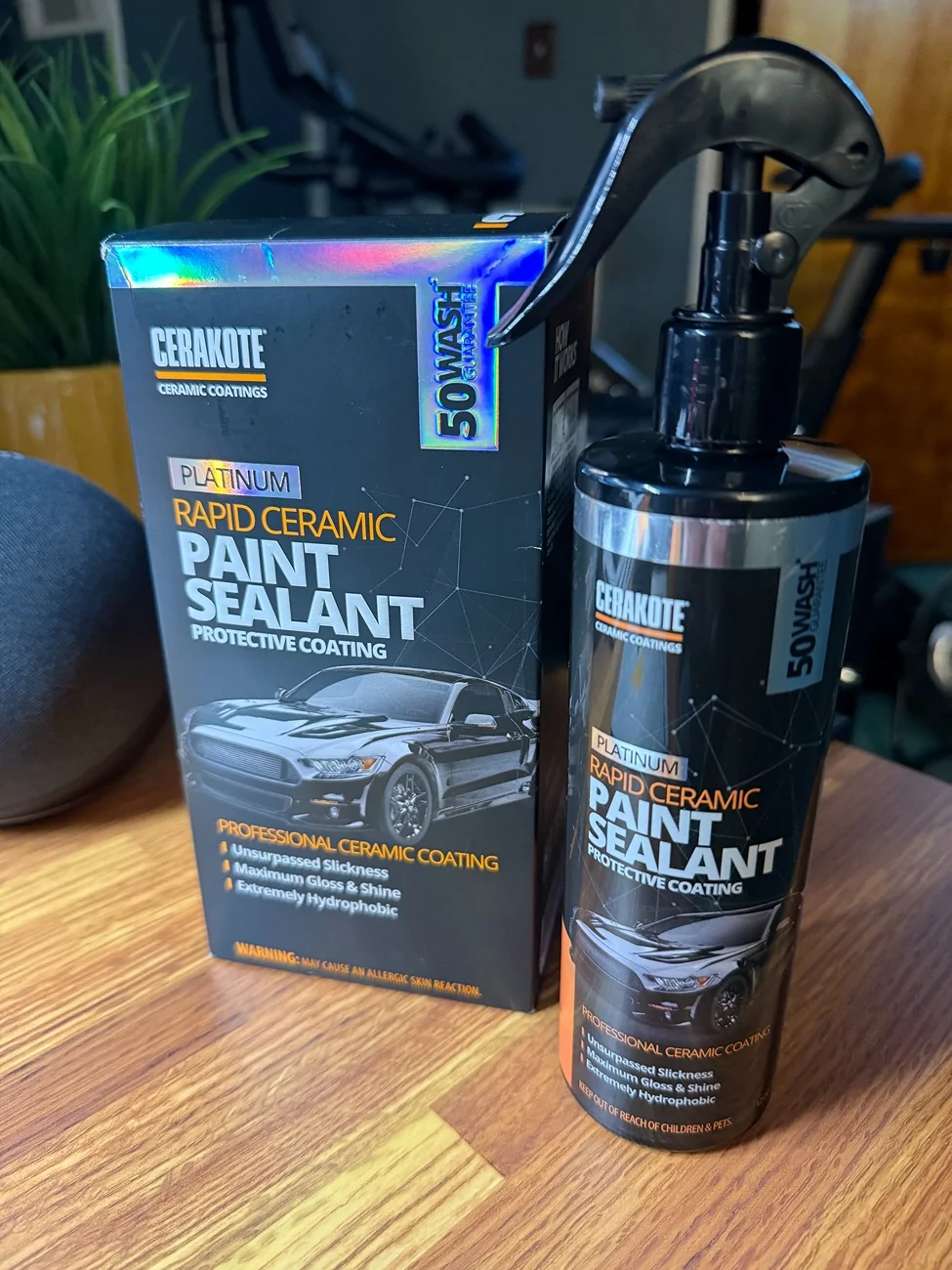 S650 Mustang Giving this a try..... Cerakote Platinum Rapid Ceramic Paint Sealant Spray IMG_0316