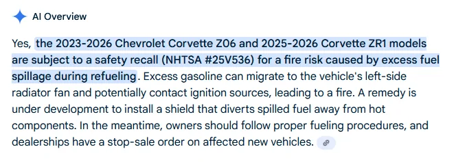 S650 Mustang 25C43 Water Intrusion Recall image001
