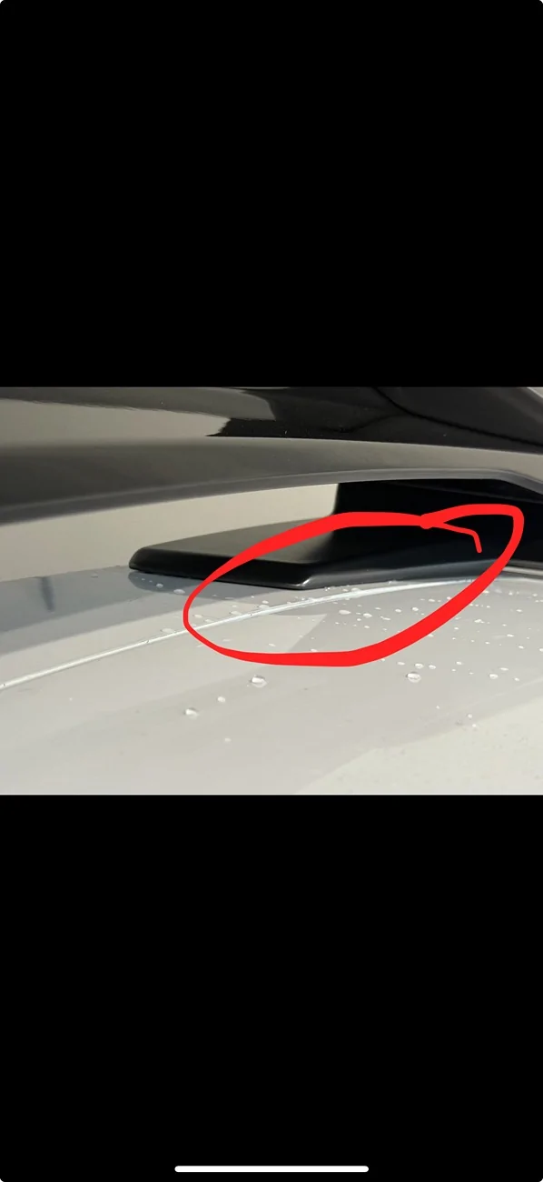 S650 Mustang Spoiler module not being fully glued down IMG_0513