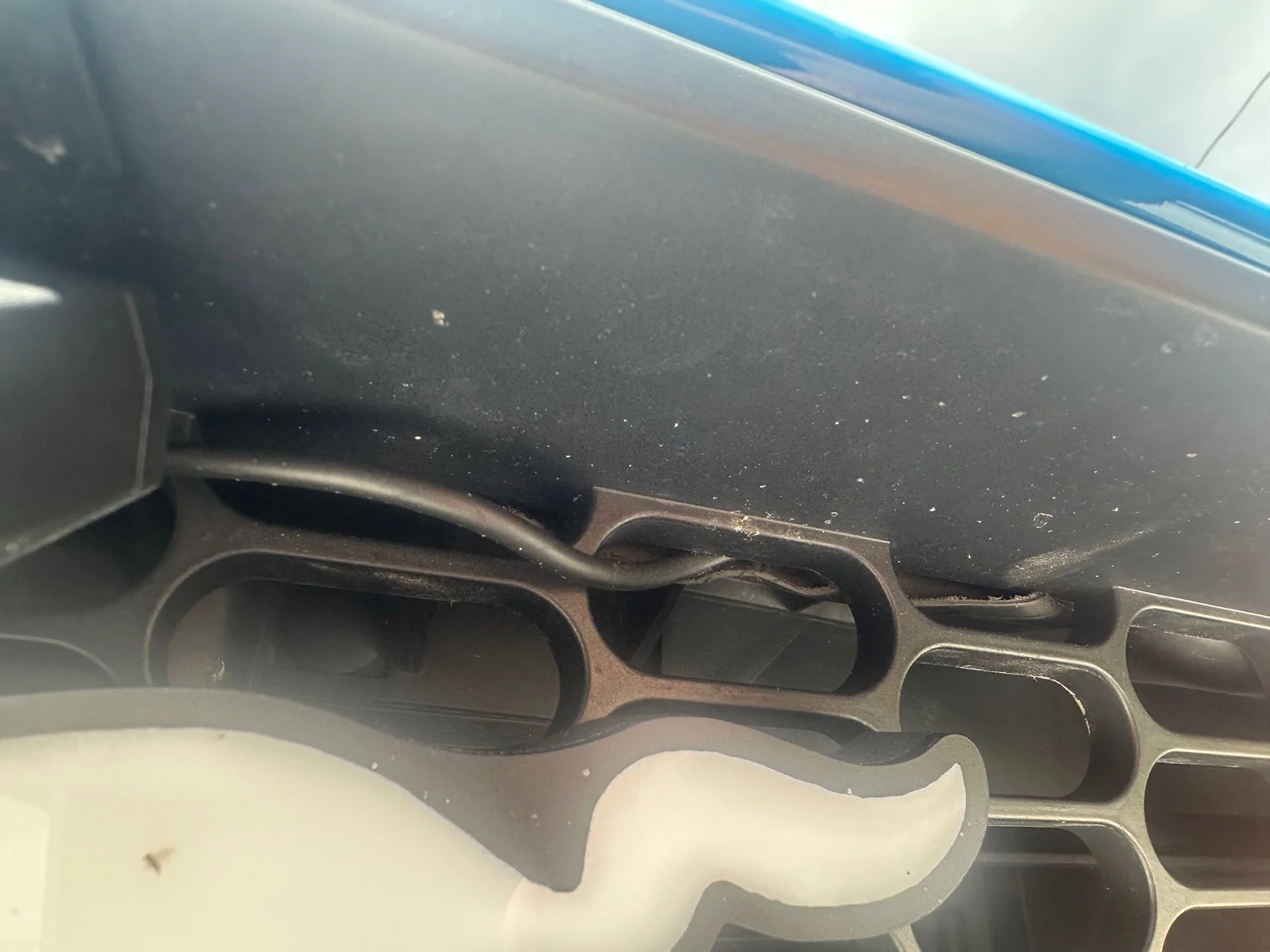S650 Mustang Digital Rear View Mirror installed IMG_4893