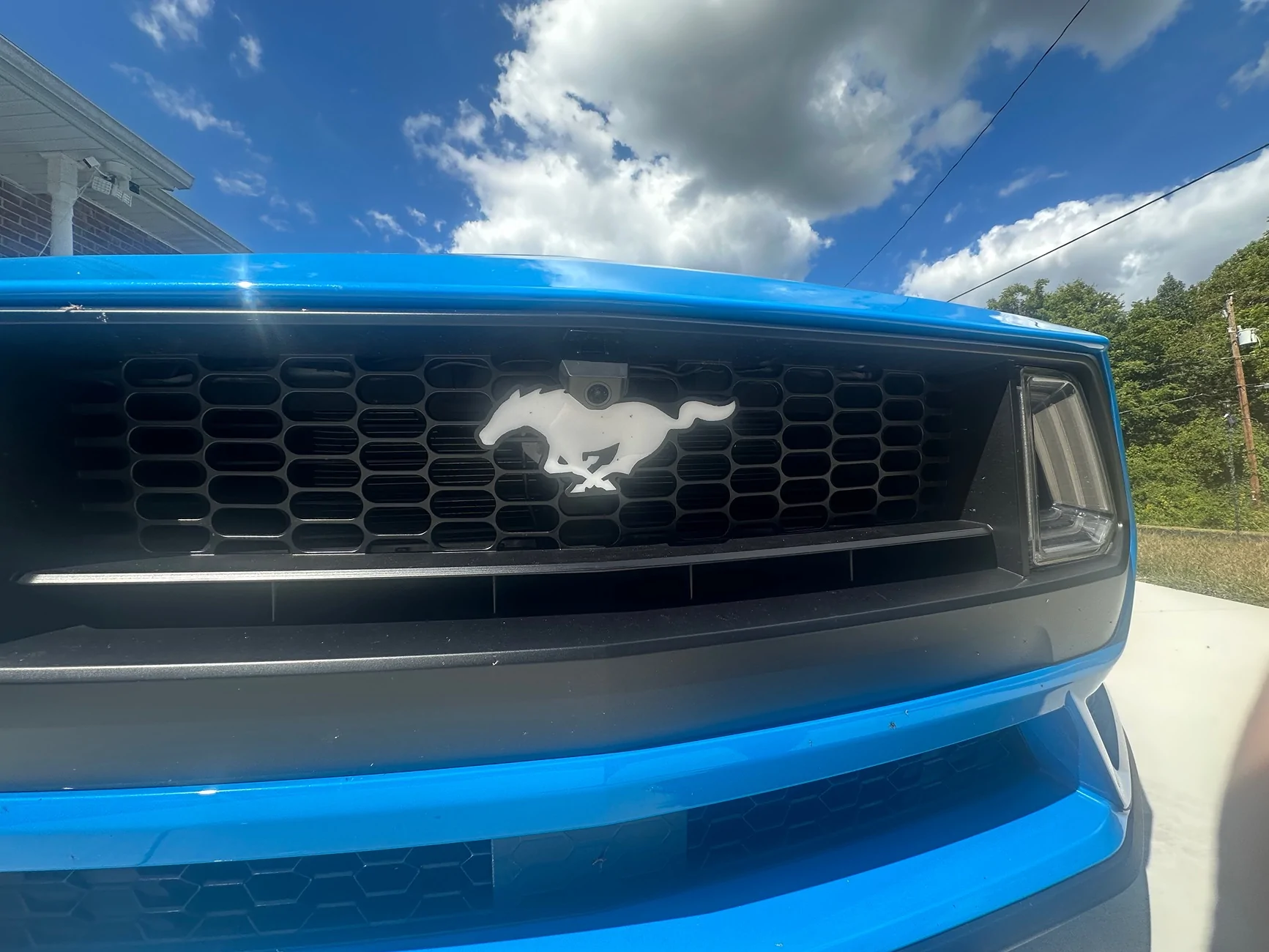 S650 Mustang Digital Rear View Mirror installed IMG_4888