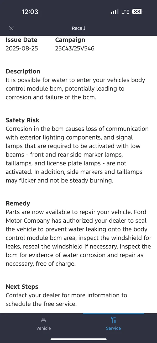 S650 Mustang New recall: water intrusion into BCM and connectors (25C43/25V546) IMG_7831