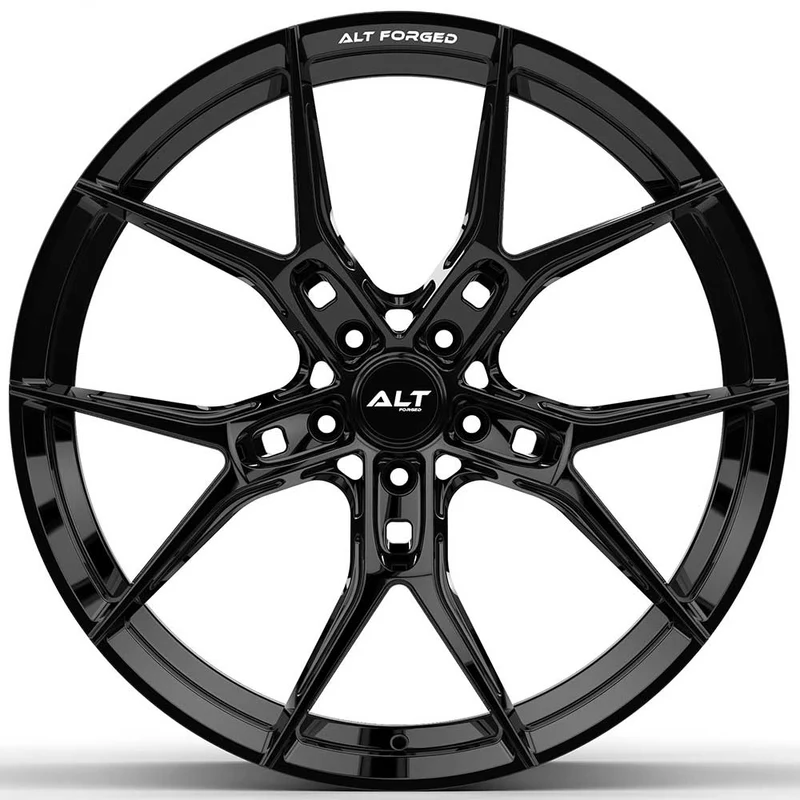 S650 Mustang ALT FORGED Wheels for Mustang GT, Mach 1, GT350, GT500 19" 20" - Light weight & Concave Designs ALT-FORGED-RF-MACH-GLOSS-BLACK-CORVETTE-MUSTANG-BMW-02