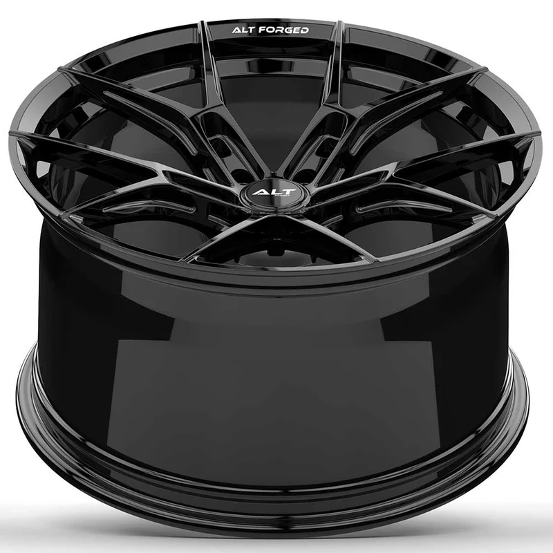 S650 Mustang ALT FORGED Wheels for Mustang GT, Mach 1, GT350, GT500 19" 20" - Light weight & Concave Designs ALT-FORGED-RF-MACH-GLOSS-BLACK-CORVETTE-MUSTANG-BMW-03
