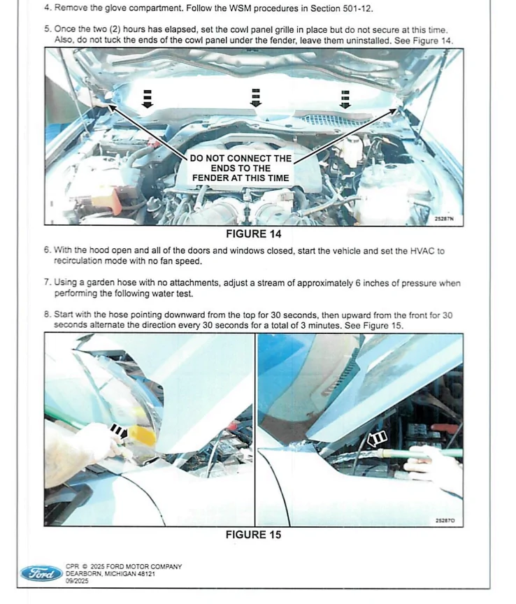 S650 Mustang 25C43 Water Intrusion Recall Screenshot 2025-09-29 100351