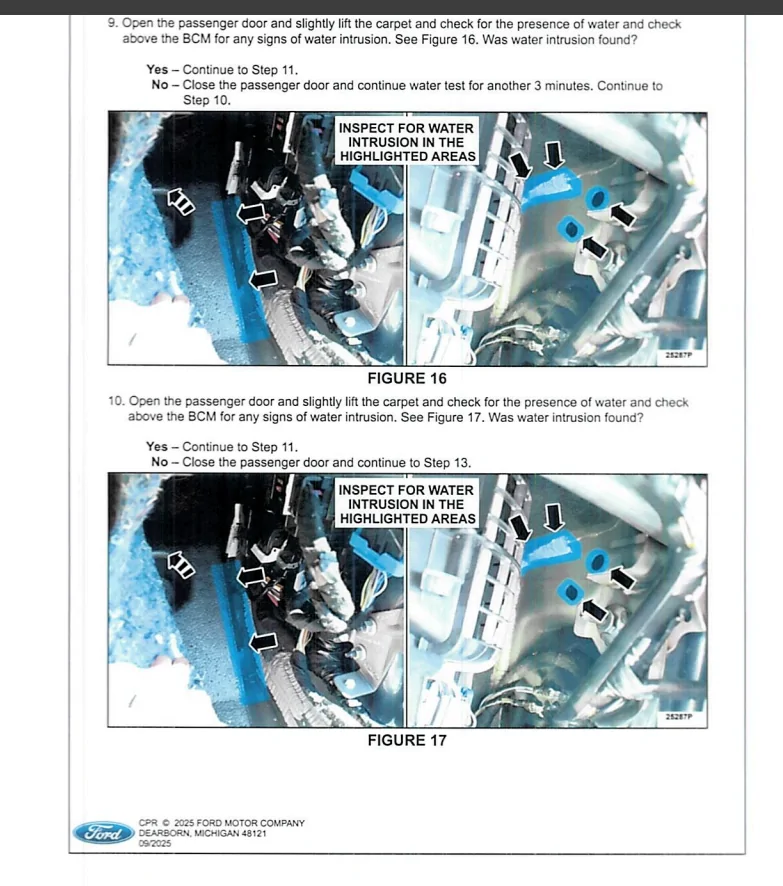 S650 Mustang 25C43 Water Intrusion Recall Screenshot 2025-09-29 100357
