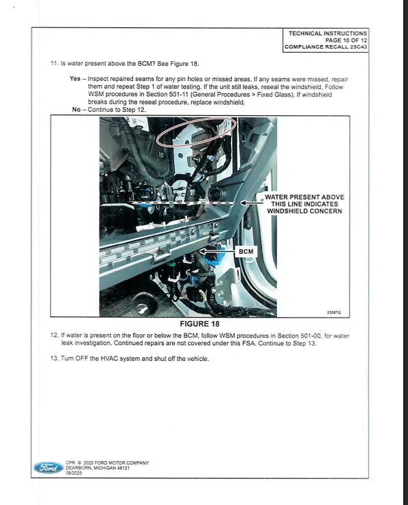 S650 Mustang 25C43 Water Intrusion Recall image_2025-09-29_111213276