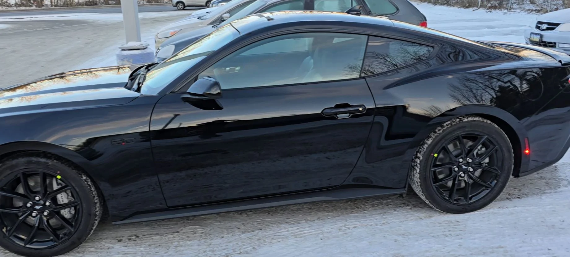 S650 Mustang Black Car On What Color Rims? 2025 Mustang GT Delivery 2-12-25 Sid