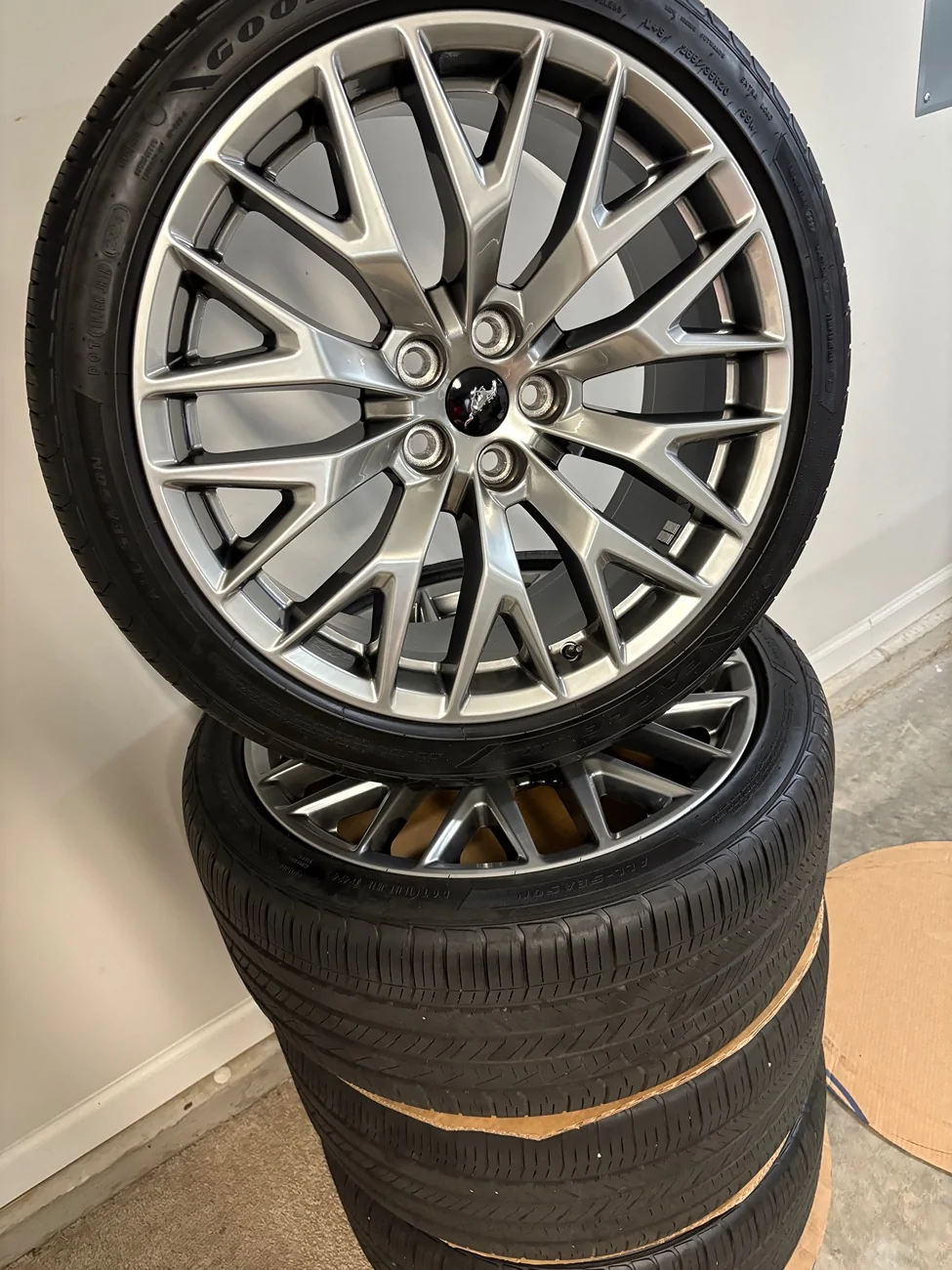S650 Mustang Complete set Factory wheels, tires, TPMS, Lug nuts IMG_5544