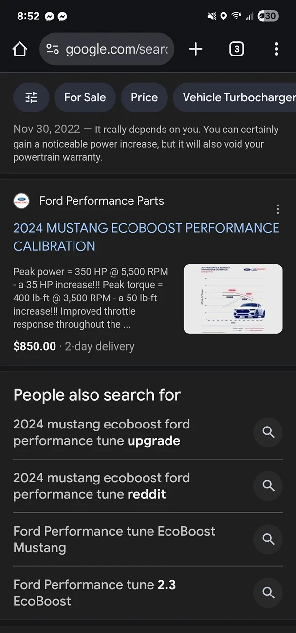 S650 Mustang Ford perfomance tune for 2024+ 1000003697