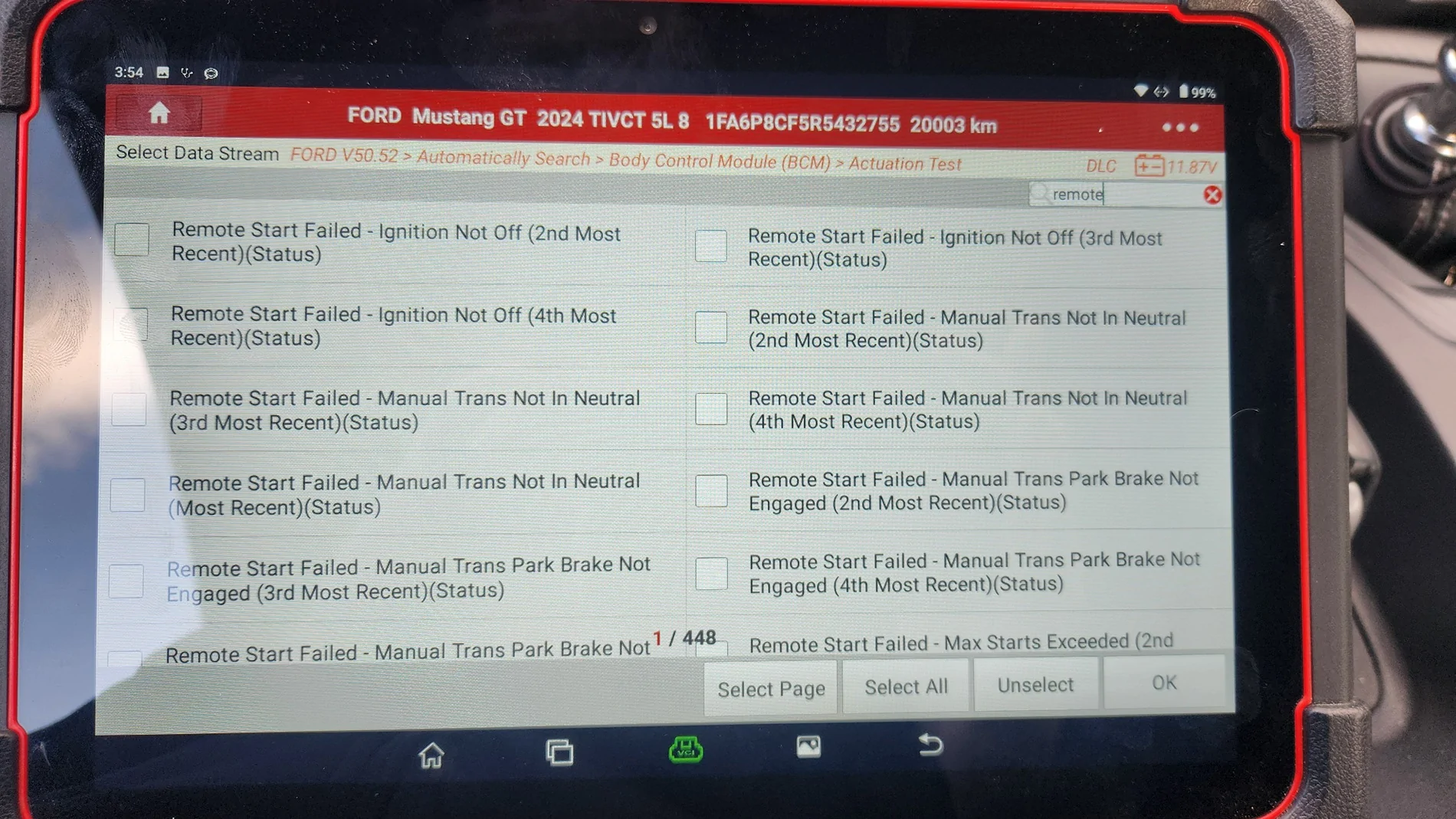 S650 Mustang Found some interesting coding while playing around at work today 1000016298