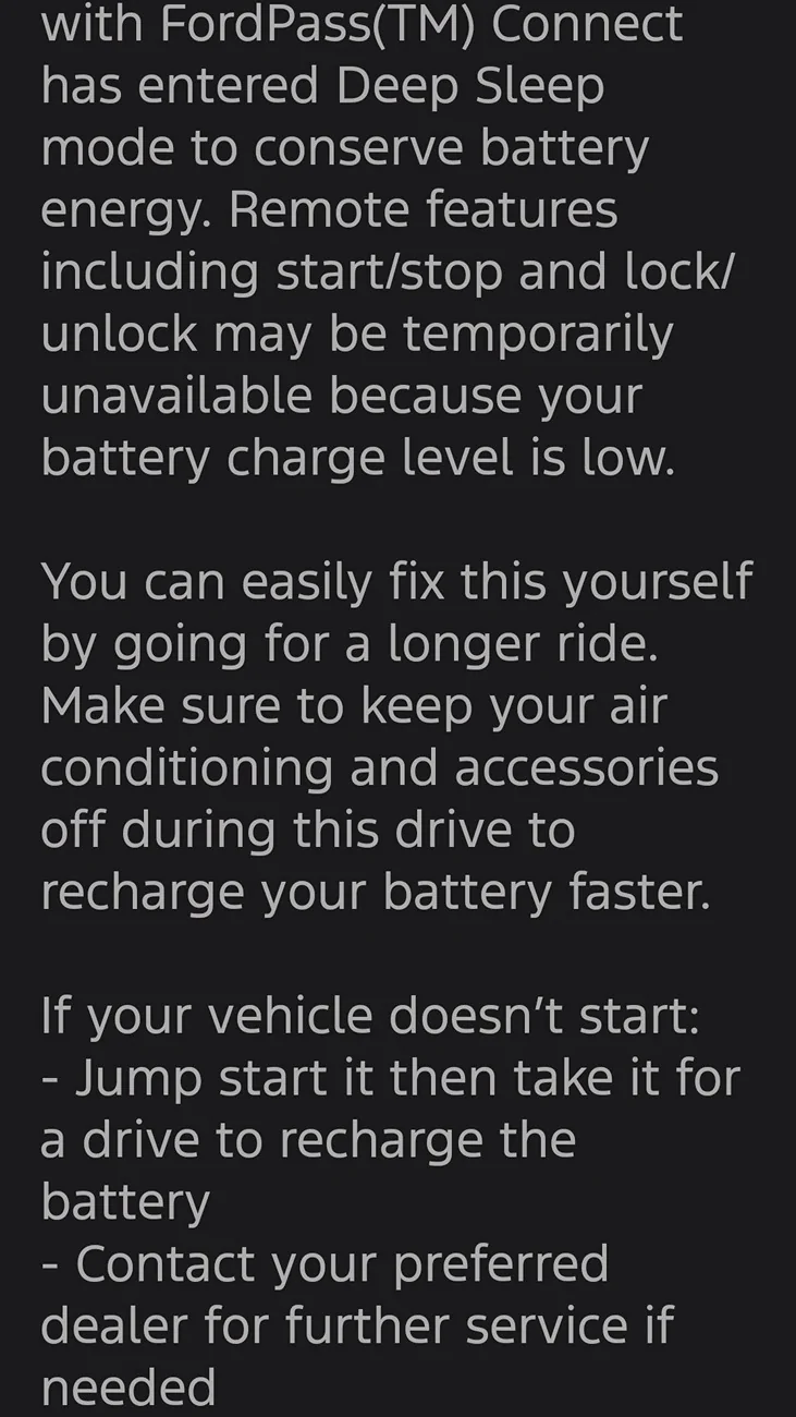 S650 Mustang Another low battery issue... Screenshot_20251026_201219_Ford