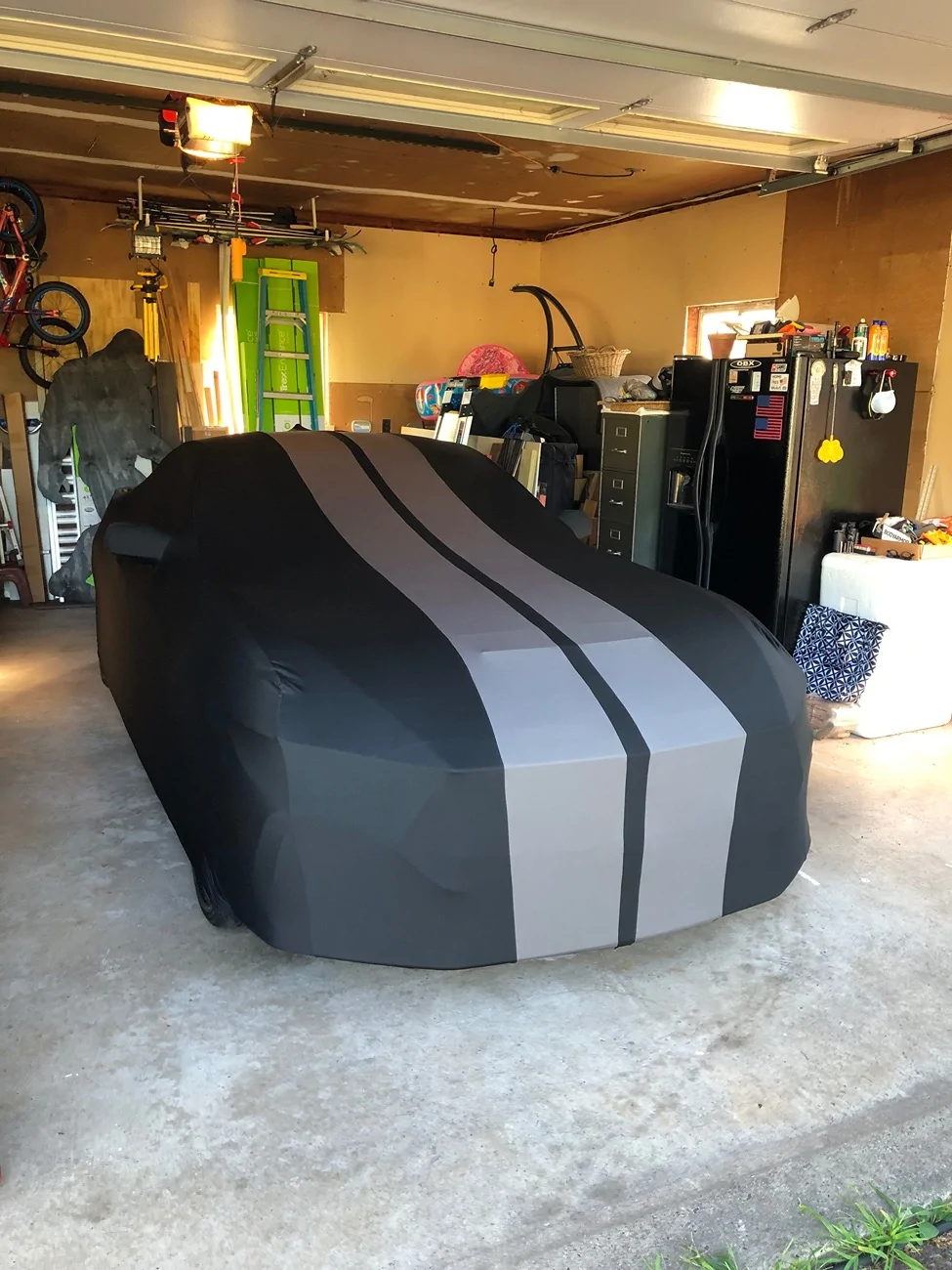 S650 Mustang Car cover for storage in side of my garage IMG_2995
