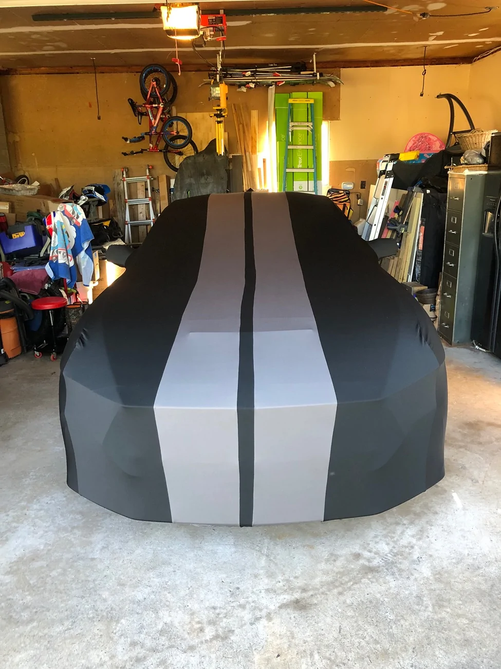 S650 Mustang Car cover for storage in side of my garage IMG_2994