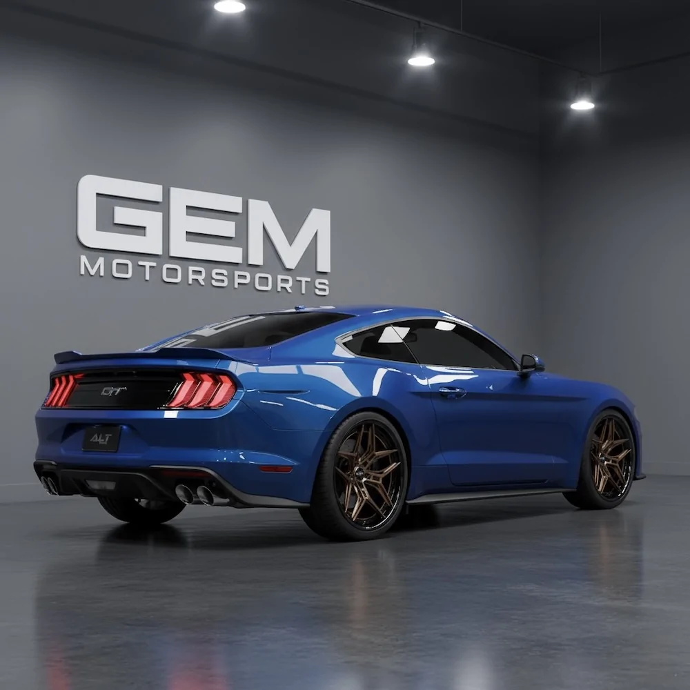 S650 Mustang ALT FORGED Wheels for Mustang GT, Mach 1, GT350, GT500 19" 20" - Light weight & Concave Designs ALT-FORGED-DL18-2PIECE-GLOSS-BRONZE-WHEELS-FOR-MUSTANG-GT-DARKHORSE-S650-S550-GEM-MOTORSPORTS