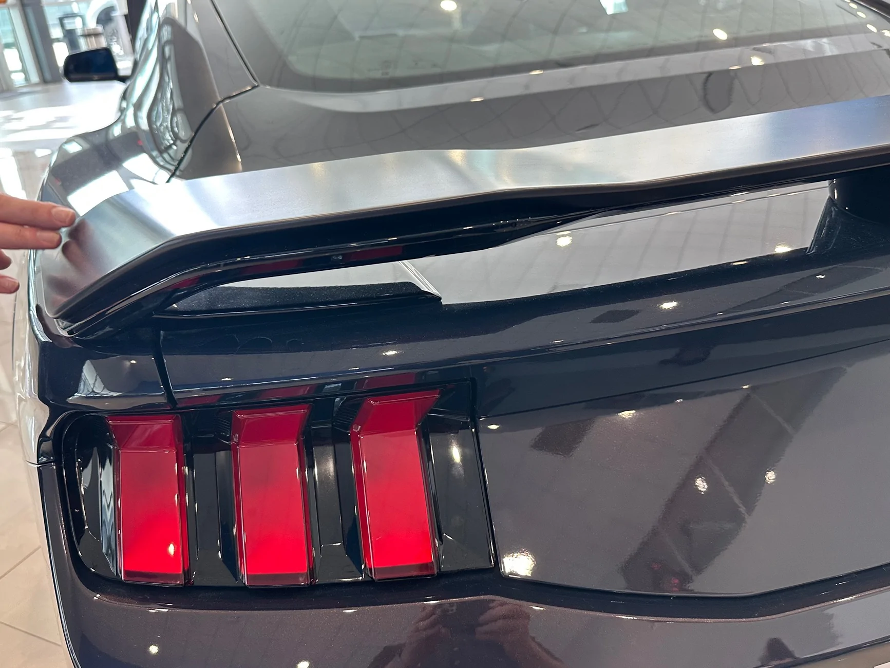 S650 Mustang What is this piece on top of the Dark Horse Spoiler and can it be added to my PP GT?? IMG_8779
