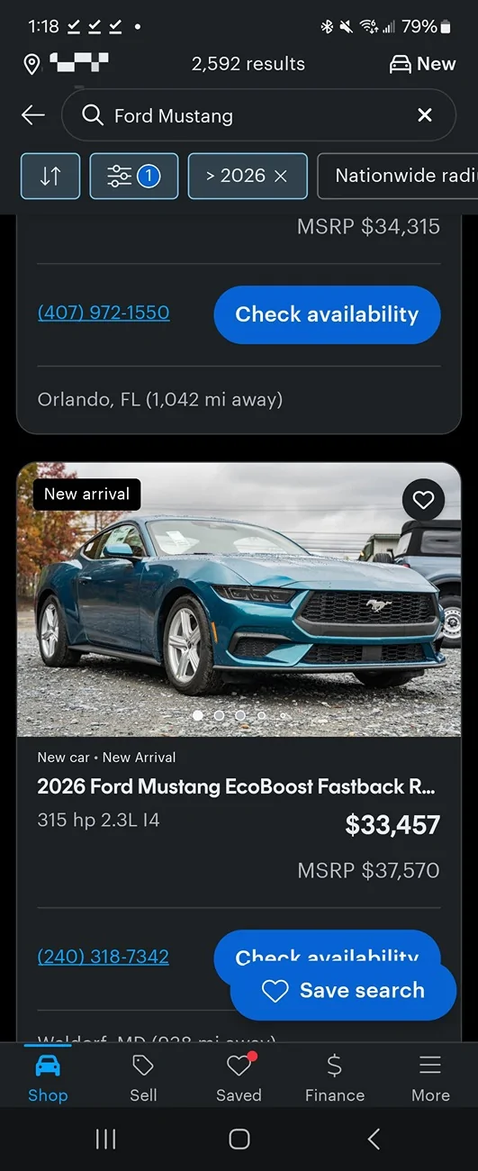 S650 Mustang ‘26 Order Update- Vin in 3 days Build Date Mid November Screenshot_20251104_131824_CarGurus