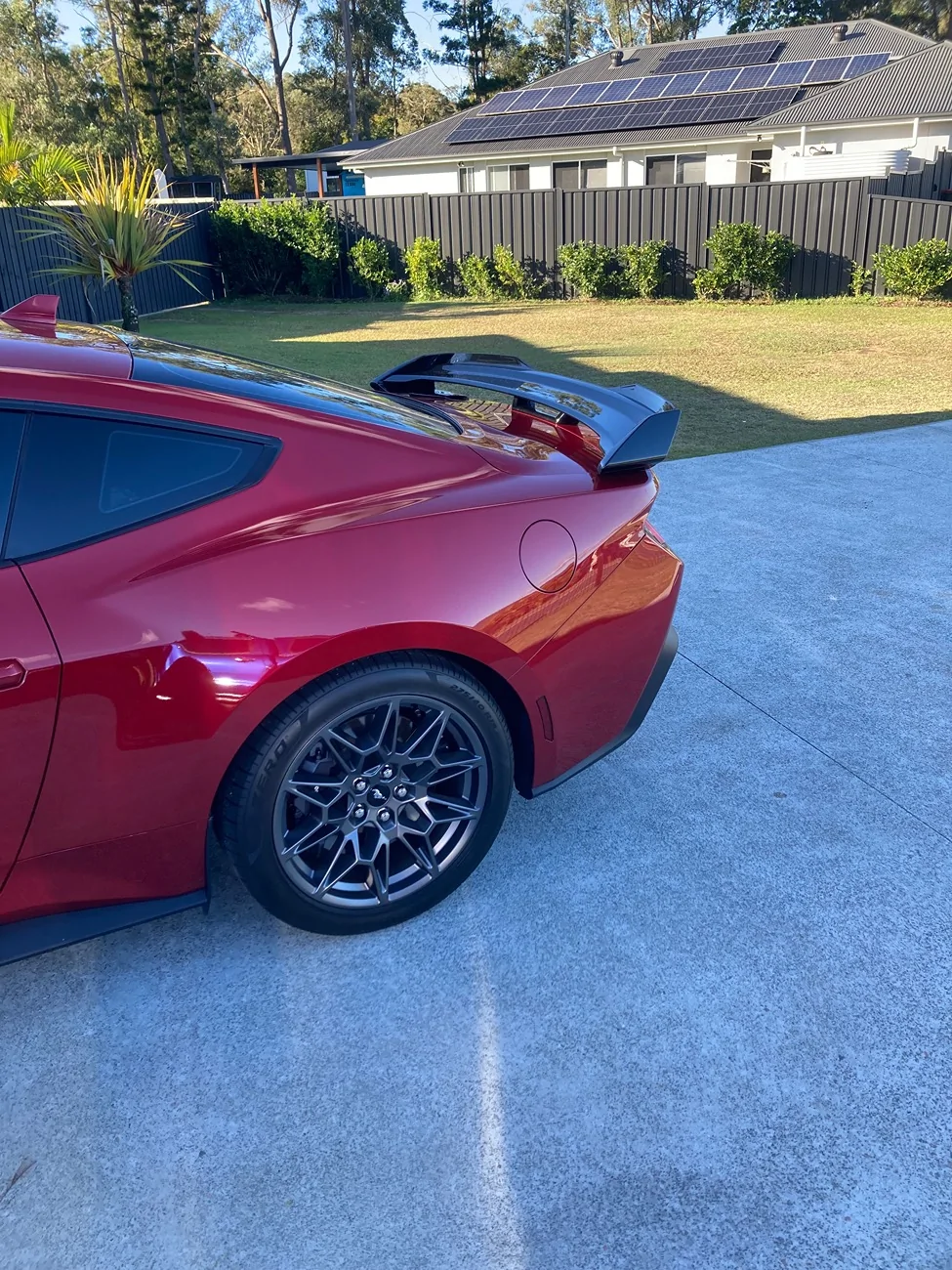 S650 Mustang GT Performance Pack Spoiler Gloss Black Or Body Color IMG_8642