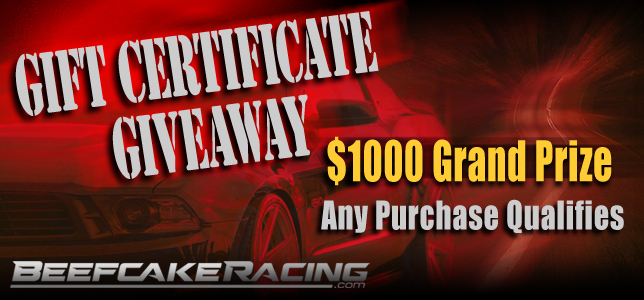 S650 Mustang Black Friday Sale Has Begun At Beefcake Racing! gift-certificate-giveaway-1000-beefcake-racin