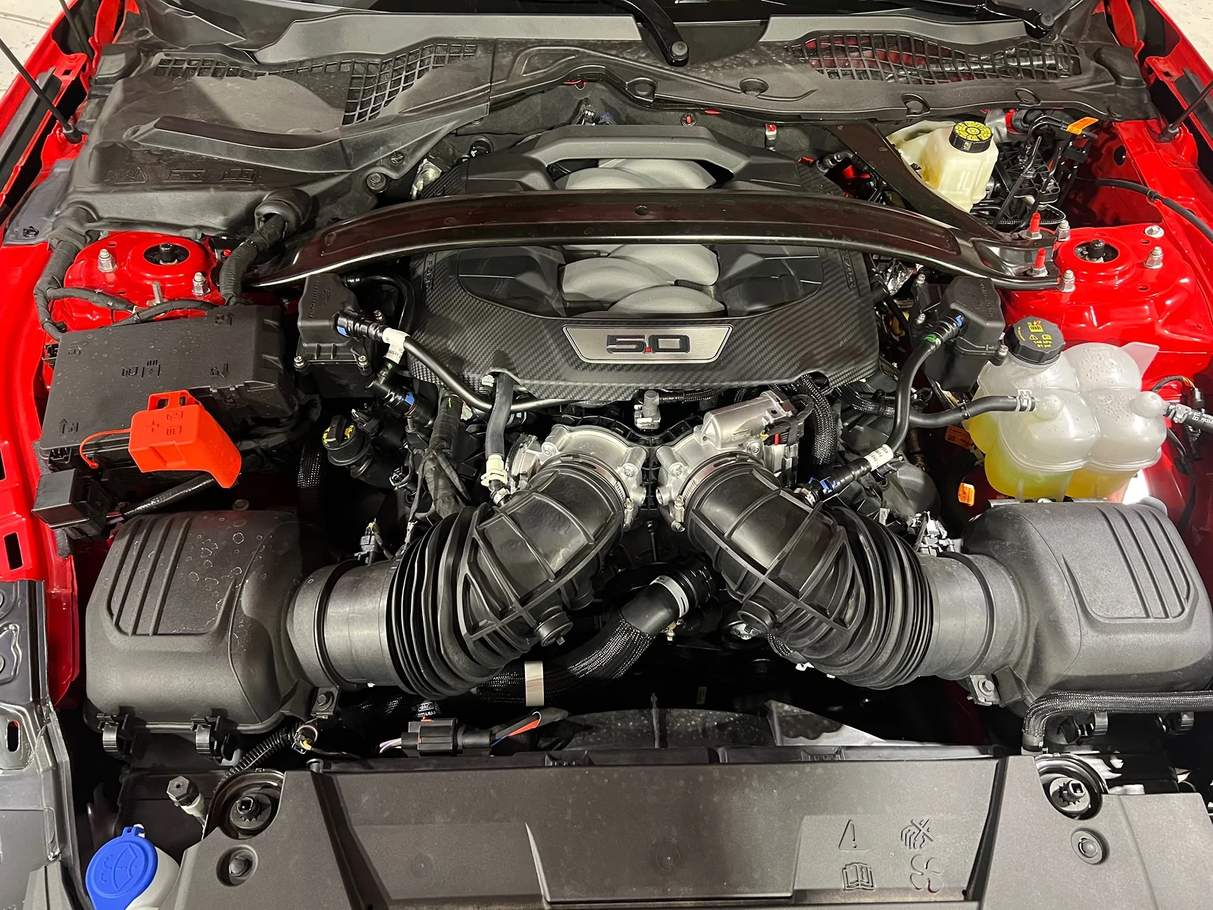 S650 Mustang Ford Performance Air Oil Separator Installed! IMG_3562