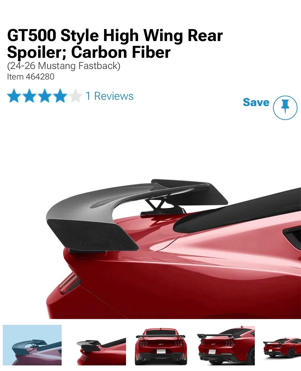 S650 Mustang Change spoiler to TrackPack Wing IMG_3640