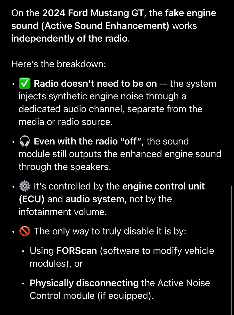 S650 Mustang Disabling Electronic Sound Enhancement and ANC for subwoofer install IMG_1710