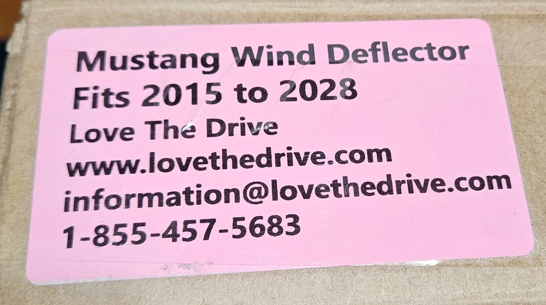 S650 Mustang Looky what arrived today - Convertible Wind Deflector 20251115_085522