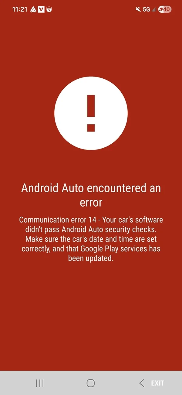 S650 Mustang Wireless Android Auto not working Screenshot_20251115_232138_Android Auto