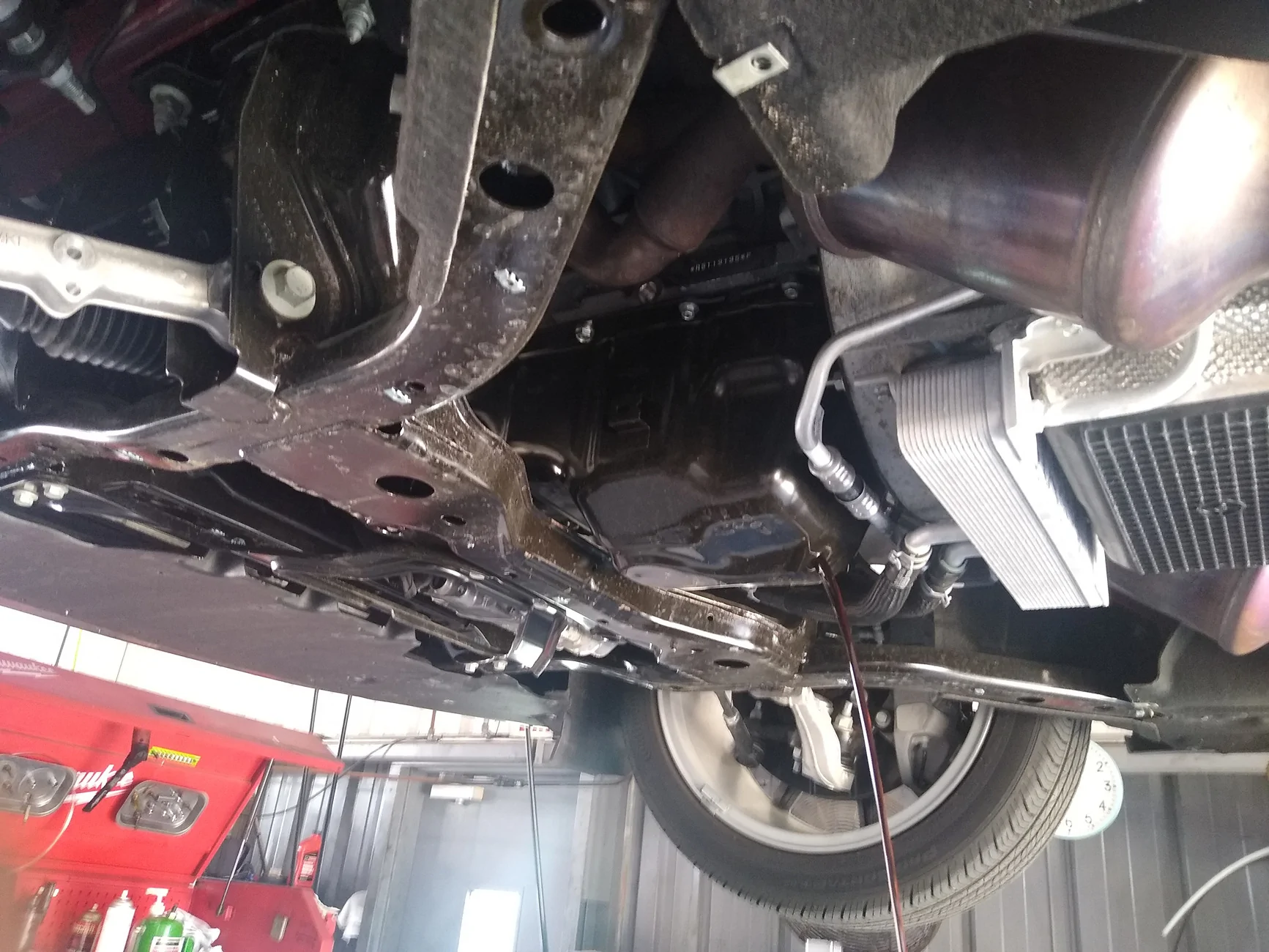 S650 Mustang First oil change for my GT at 1,620 miles - REMOTE AT MY HOME by Ford Mobile Service IMG_20250809_104330895