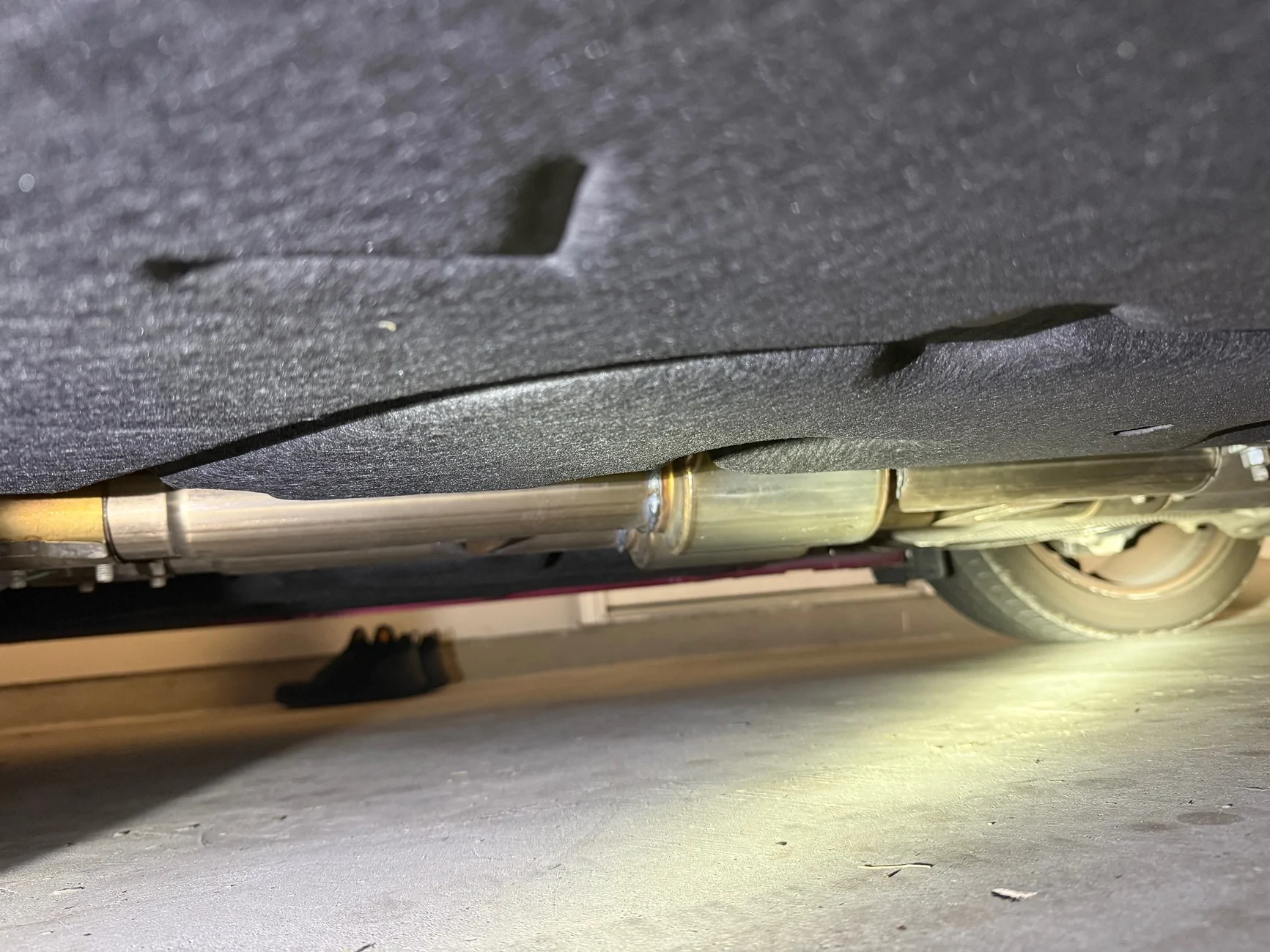 S650 Mustang *Update* Dark Horse with Steeda X pipe with TotalFlow mini race Resonators and Corsa axle-back IMG_2837