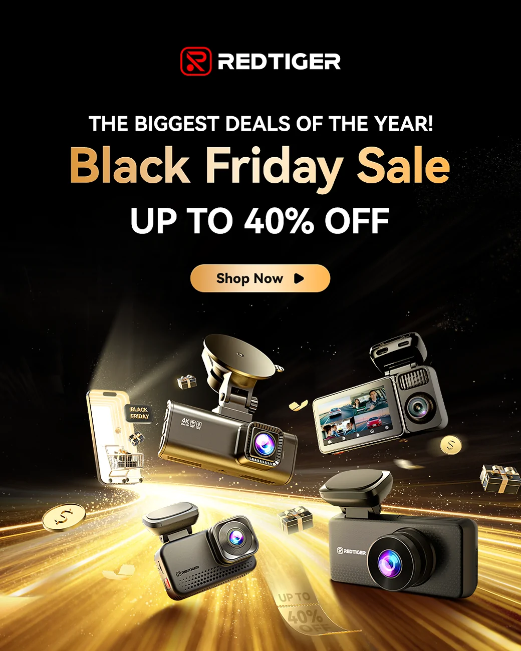 S650 Mustang Redtiger Black Friday: Up to 37% Off + Extra 10% Coupon at Amazon Store 1080_1350