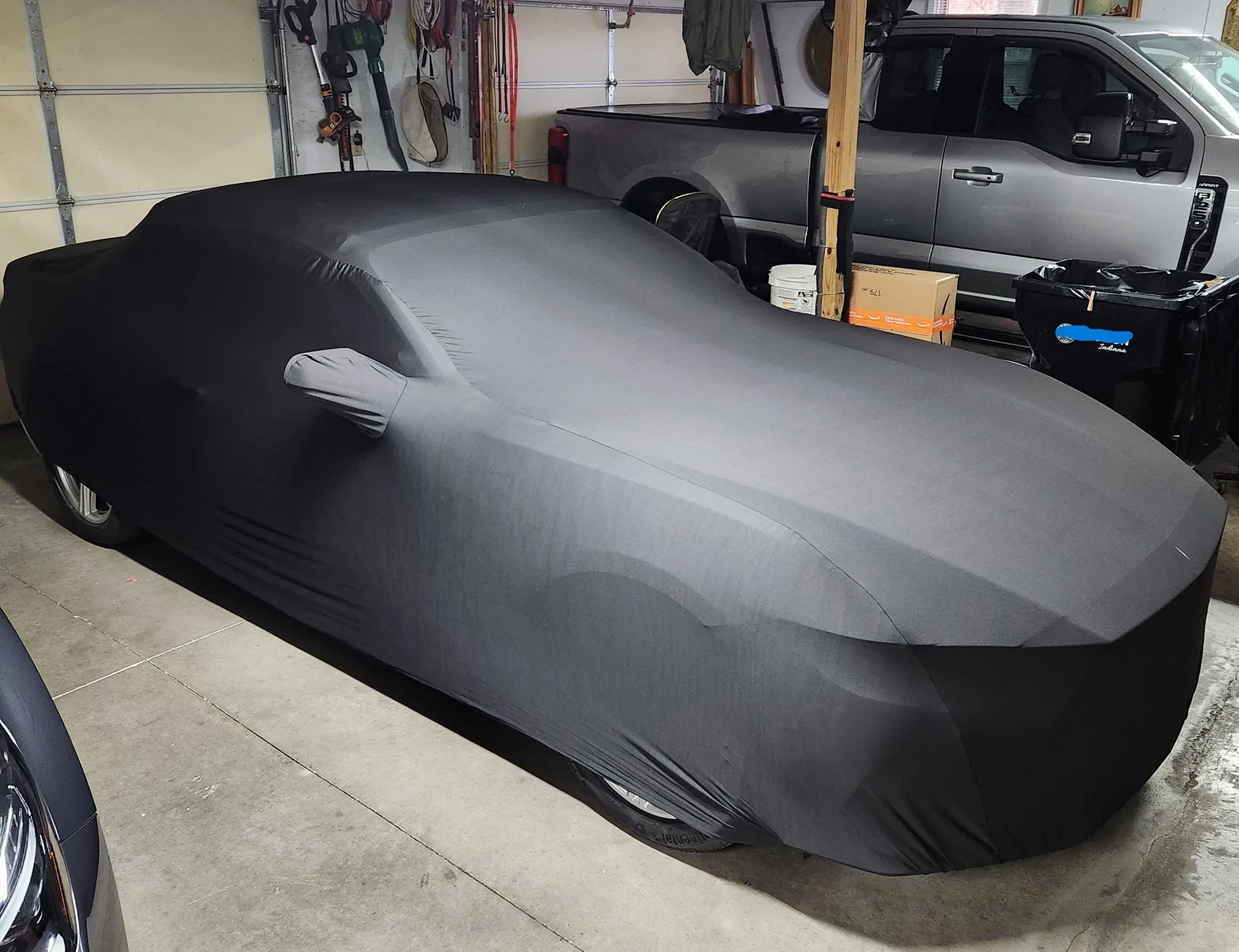 S650 Mustang Car cover for storage in side of my garage cover lf