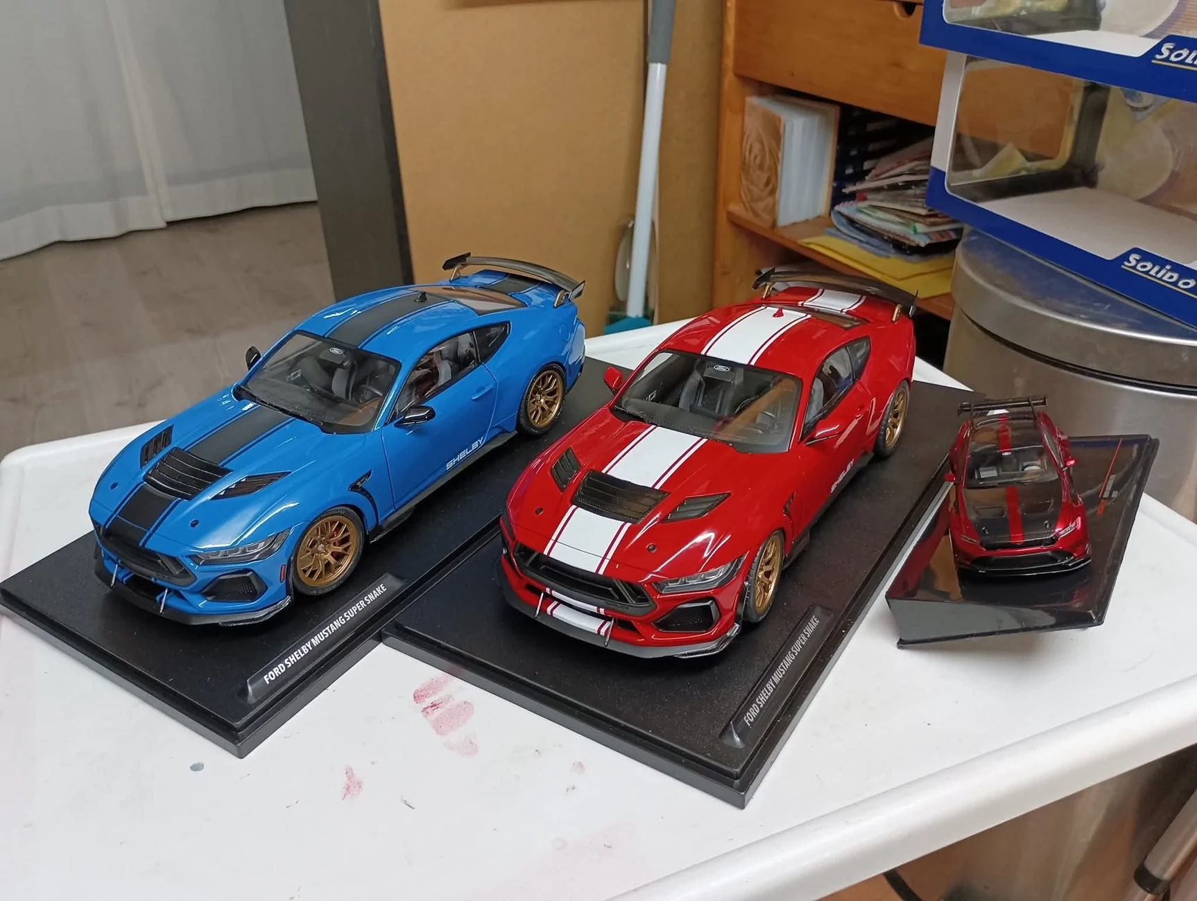 S650 Mustang First S650 2024 Ford Mustang Diecast! 1/18 Dark Horse in Carbonized Gray FB_IMG_1763758474474