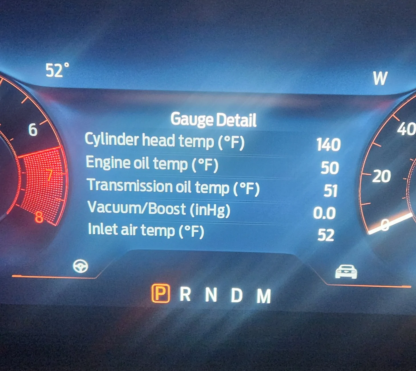 S650 Mustang Edit gauge selection using Forscan? Gauge befor