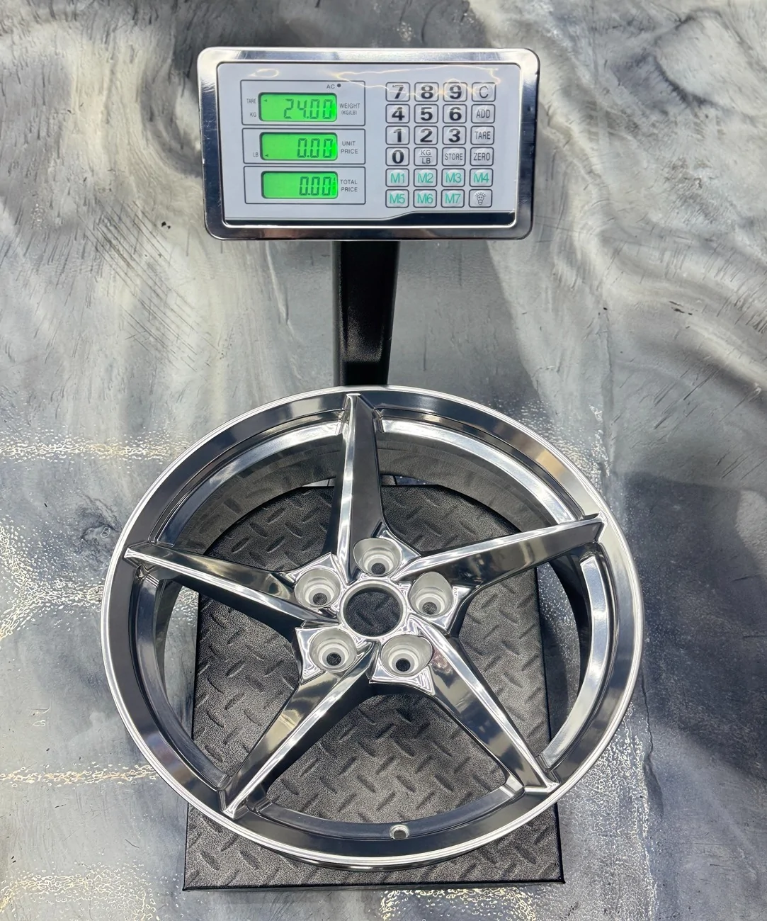 S650 Mustang GEM FORGED Wheels for Mustang GT, Mach 1, GT350, GT500 (19” / 20”) – Lightweight, Concave, Fully Forged GEM-FORGED-G8E-POLISHED-19s-24lbs-01